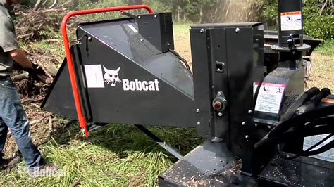 bobcat skid steer chipper|tree cutting attachment for bobcat.